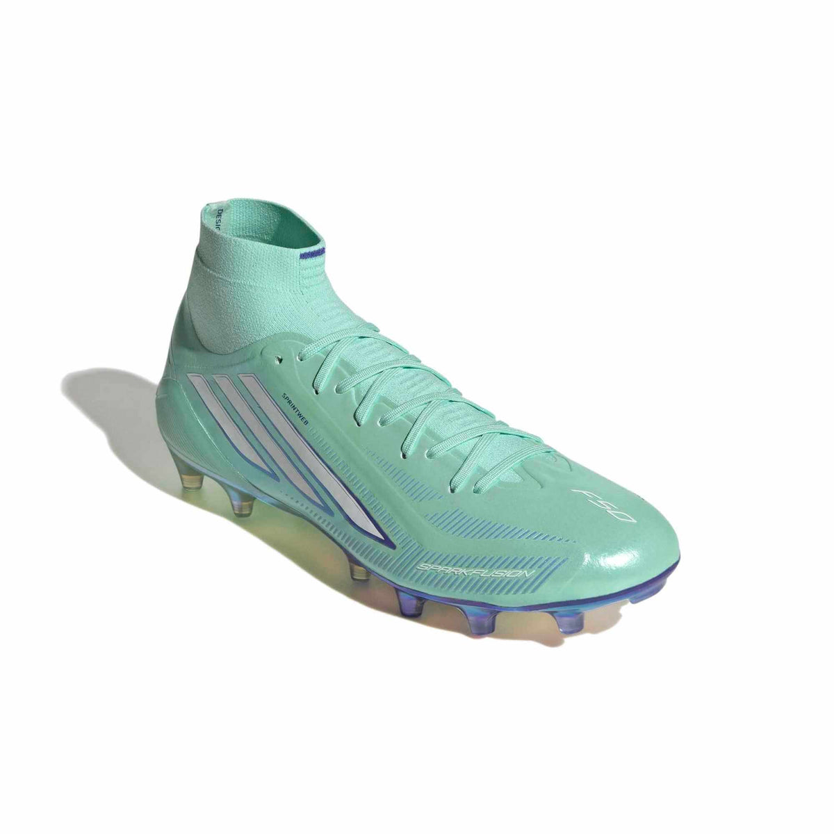 adidas Women's F50 Sparkfusion Elite Firm/Artificial Ground Soccer Cleats - Final Rush Pack (FA26) (Lateral - Front)