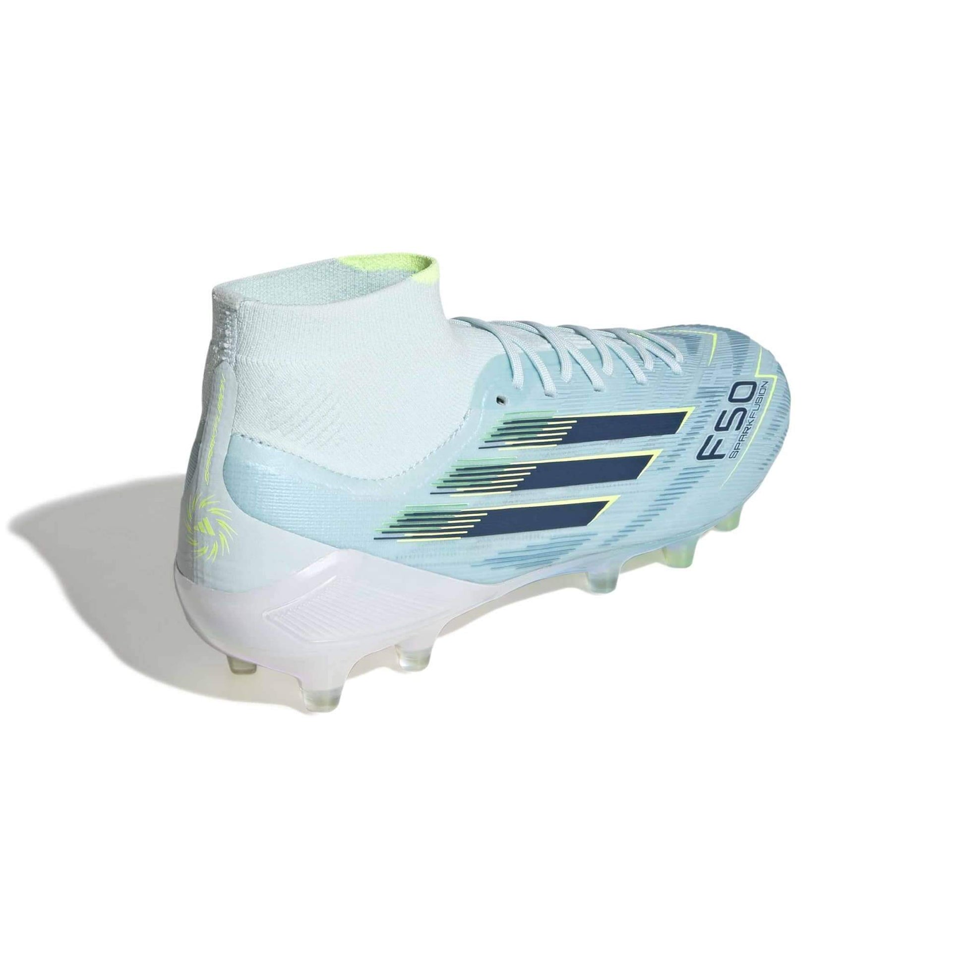 adidas Women's F50 Sparkfusion Elite Firm-Artificial Ground Soccer Cleats - Ice Cold Precision Pack (SP26) (Lateral - Back)