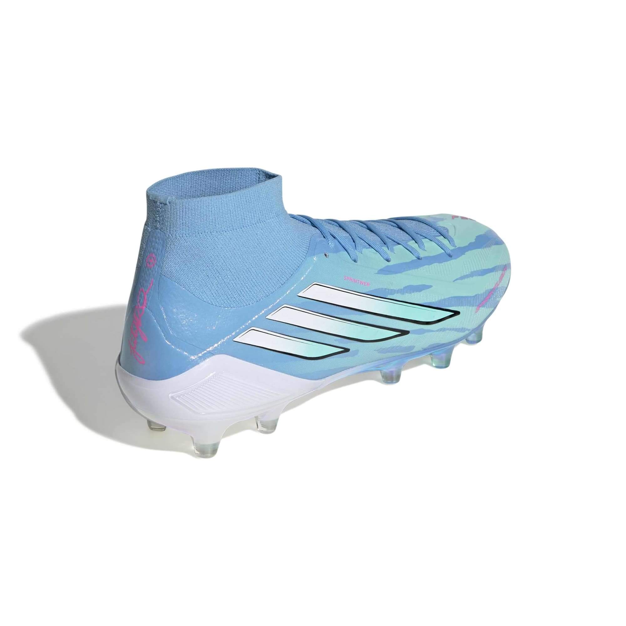 adidas Women's F50 Sparkfusion Elite Firm-Artificial Ground Soccer Cleats - Trinity Rodman (Lateral - Back)