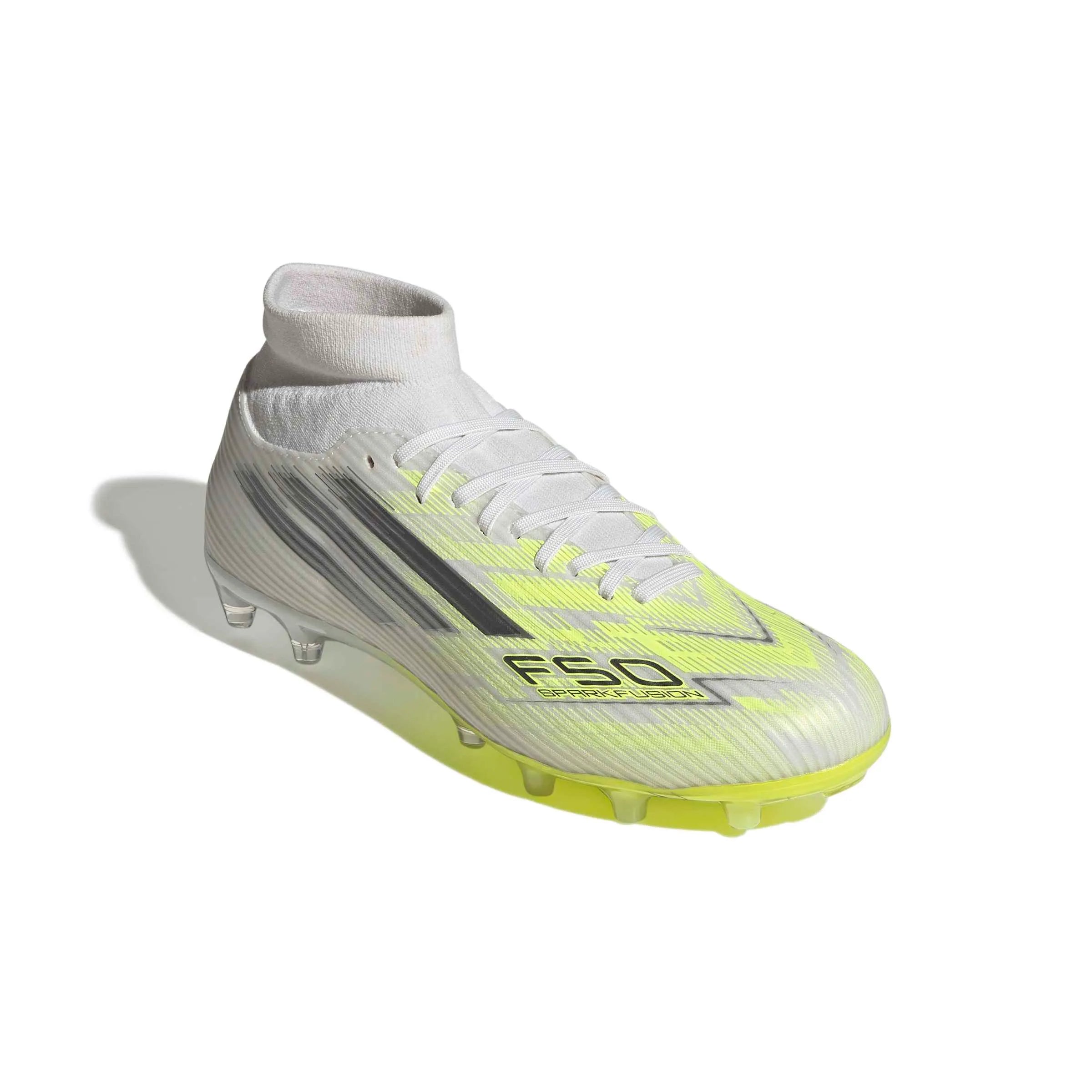 adidas Women's F50 Sparkfusion League Firm-Artificial Ground Soccer Cleats - Born For Goals Pack (SP26) (Lateral - Front)