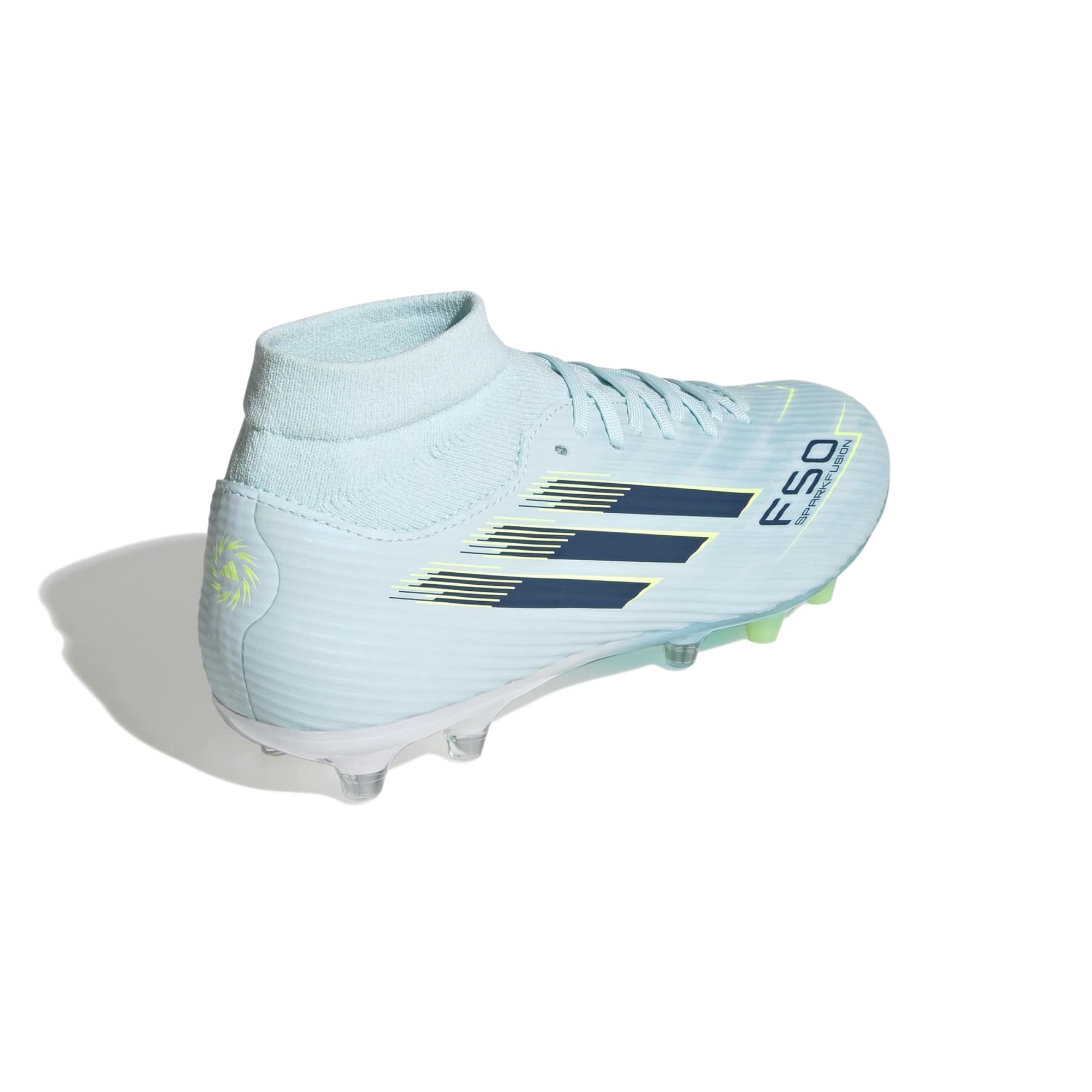 adidas Women's F50 Sparkfusion League Firm-Artificial Ground Soccer Cleats - Ice Cold Precision Pack (SP26) (Lateral - Back)
