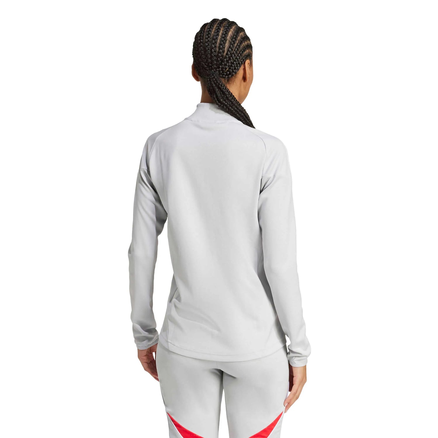 adidas Women's Tiro 25 Competition Track Jacket Light Grey (Model - Back)