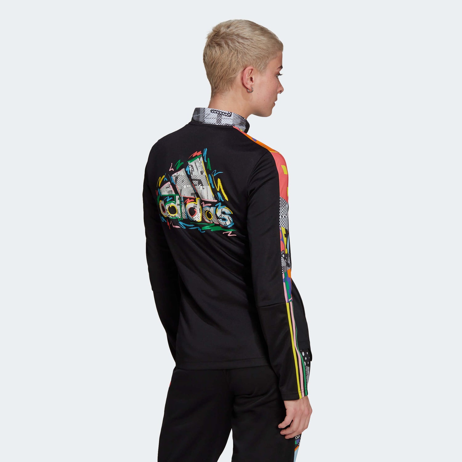 adidas Women's Tiro Pride Jacket (Model - Back)