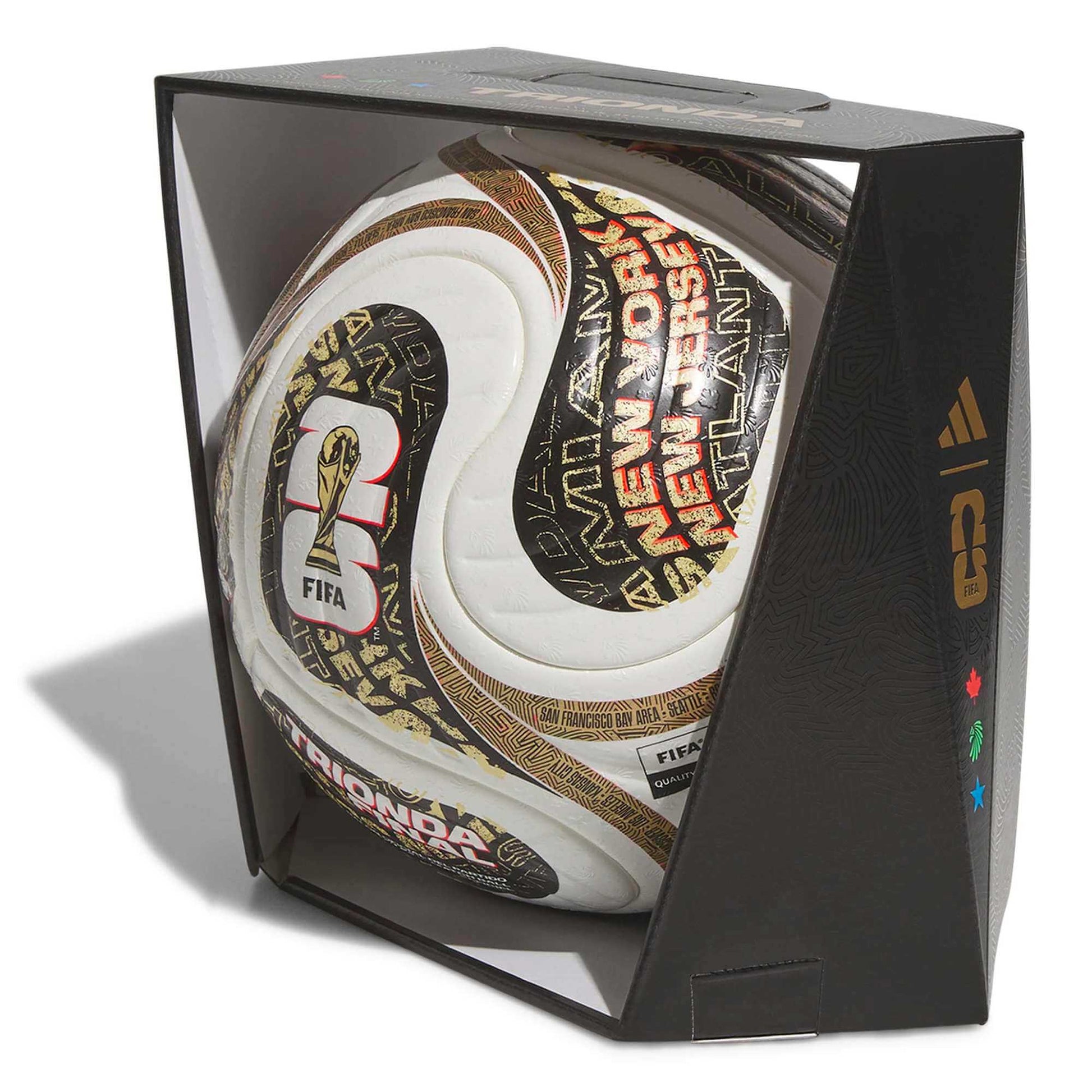 adidas World Cup 2026 Finals Pro Official Match Soccer Ball (Box - Lateral Front)