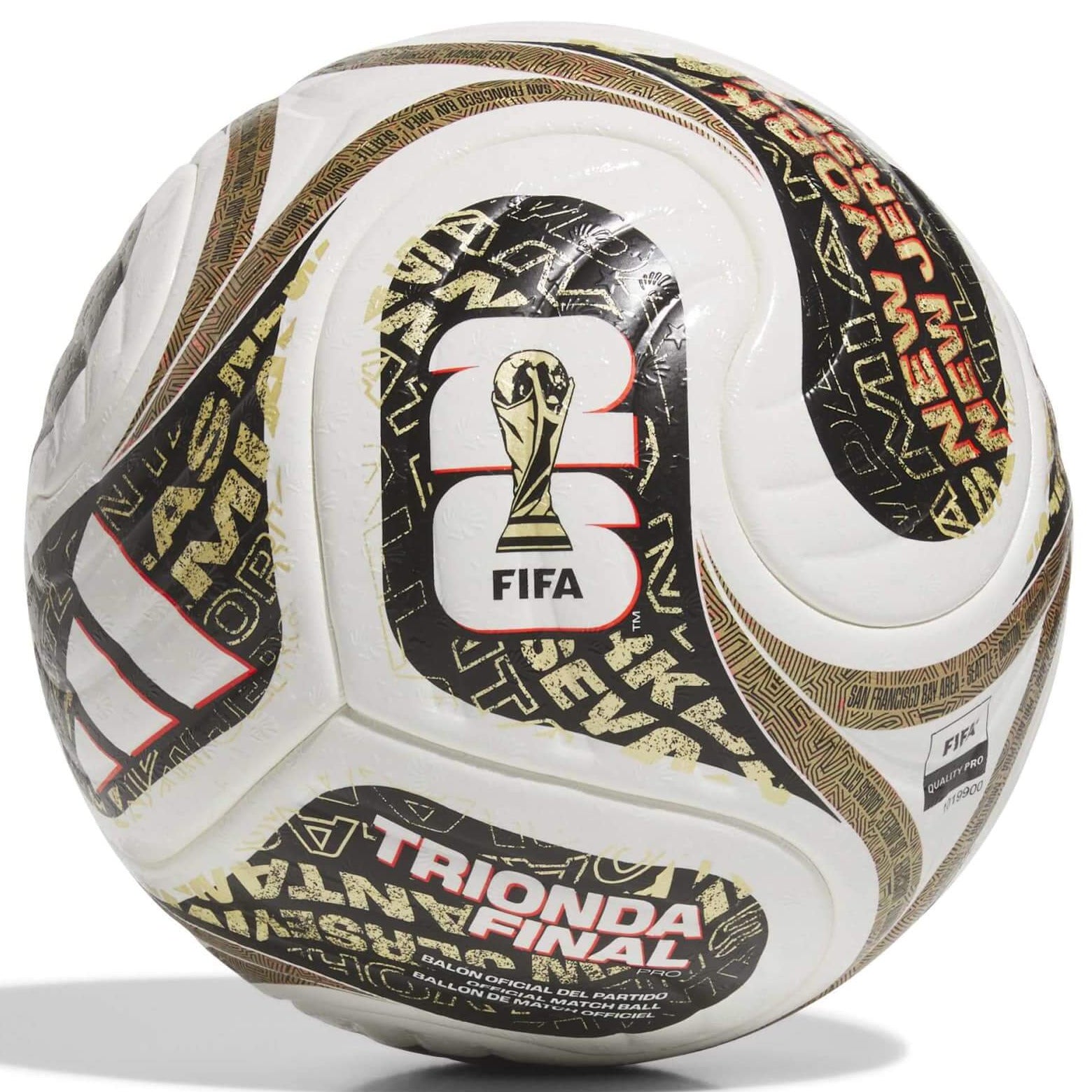 adidas World Cup 2026 Finals Pro Official Match Soccer Ball (Front)