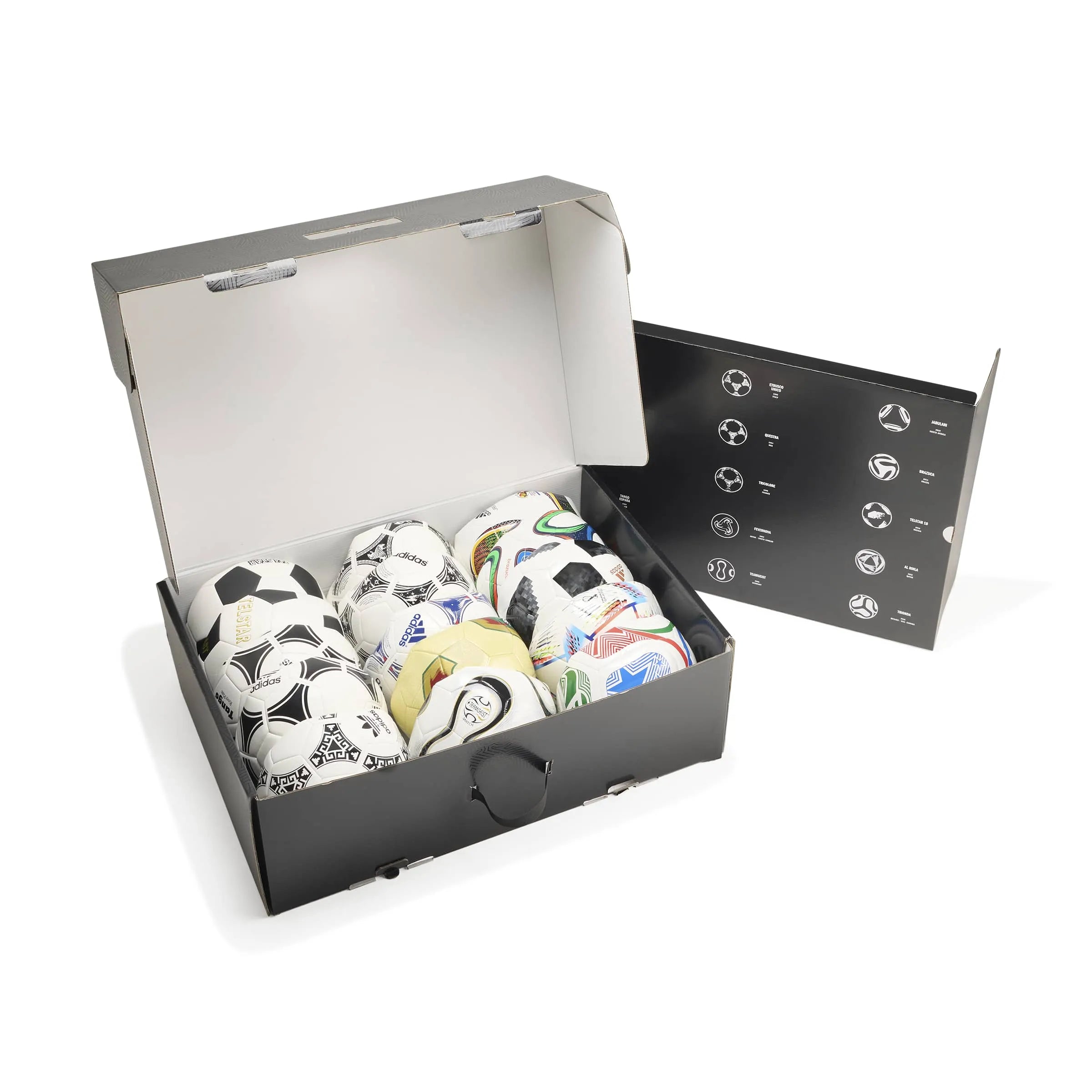 adidas World Cup Historical Club Soccer Ball Set (Box - Open)