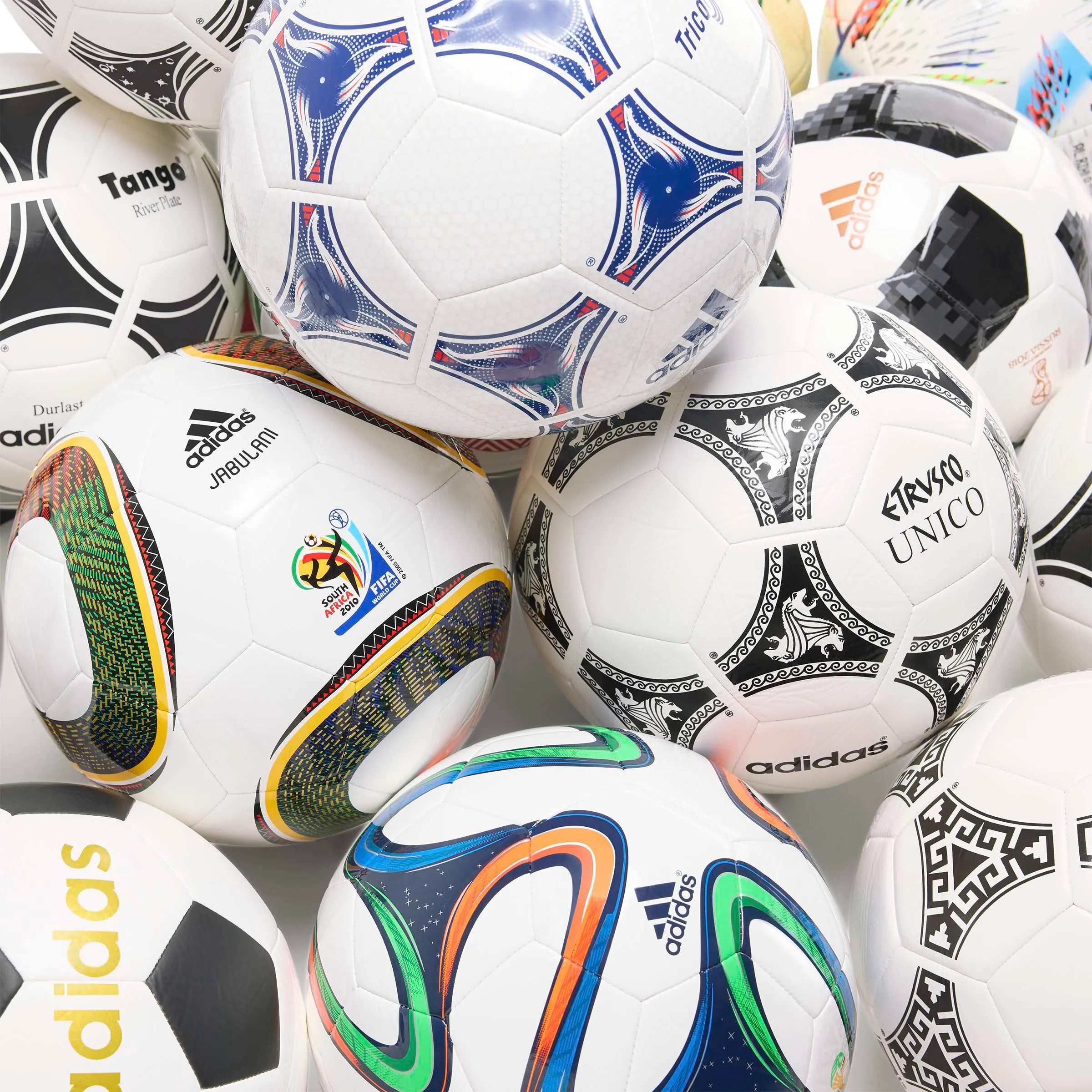 adidas World Cup Historical Club Soccer Ball Set (Detail 2)
