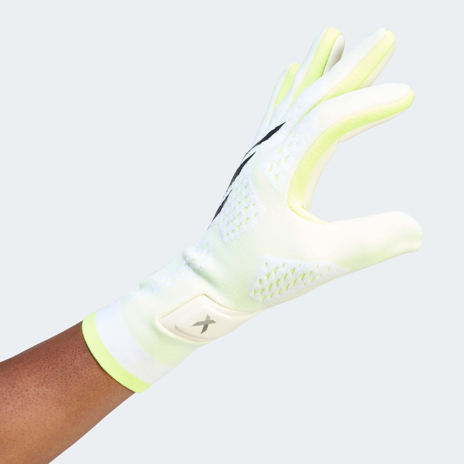 Adidas x Glove Pro Goalkeeper Gloves White/Lucid Lemon / 11