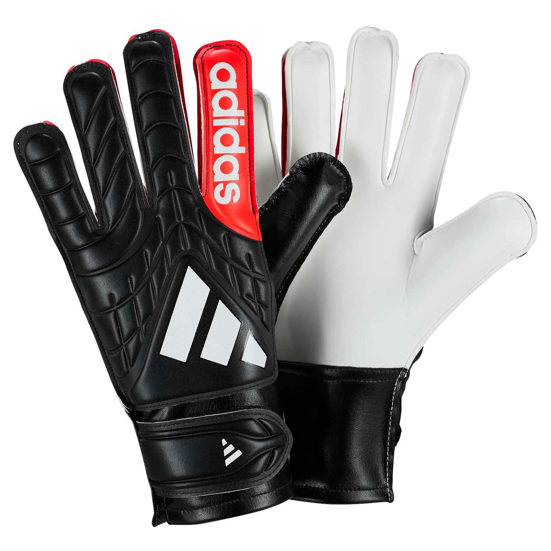 adidas Youth Copa GL Club Goalkeeper Gloves Black / White / Lucid Red (Pair)