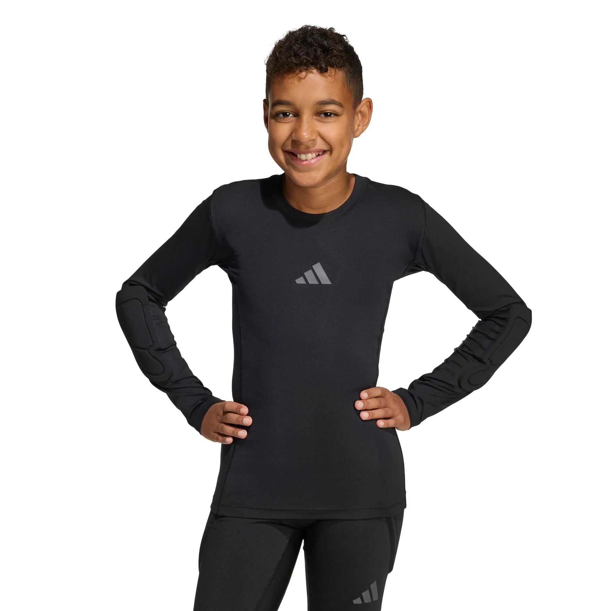 adidas Youth Goalkeeper Padded Long Sleeve (Model - Front)
