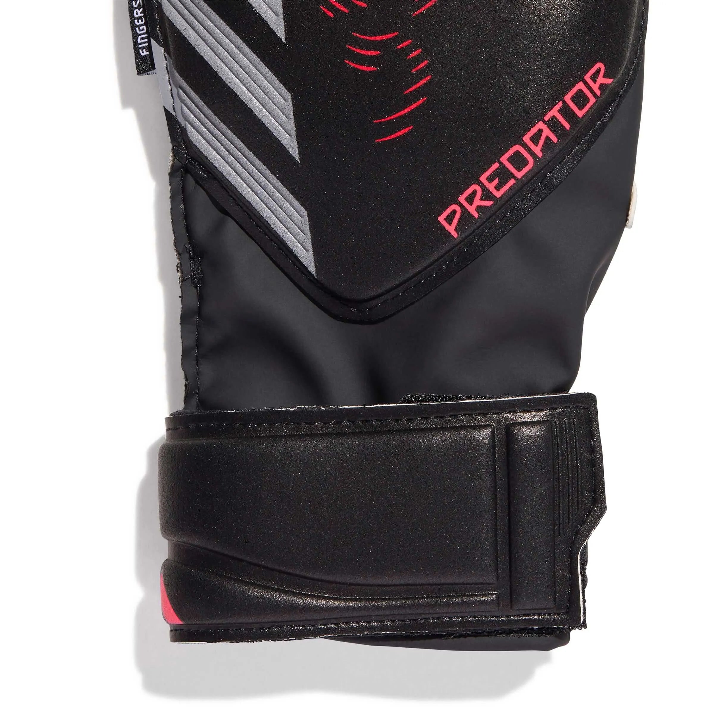 adidas Youth Predator GL Match FS Goalkeeper Gloves Black / Black / Lucid Red (Detail 2)