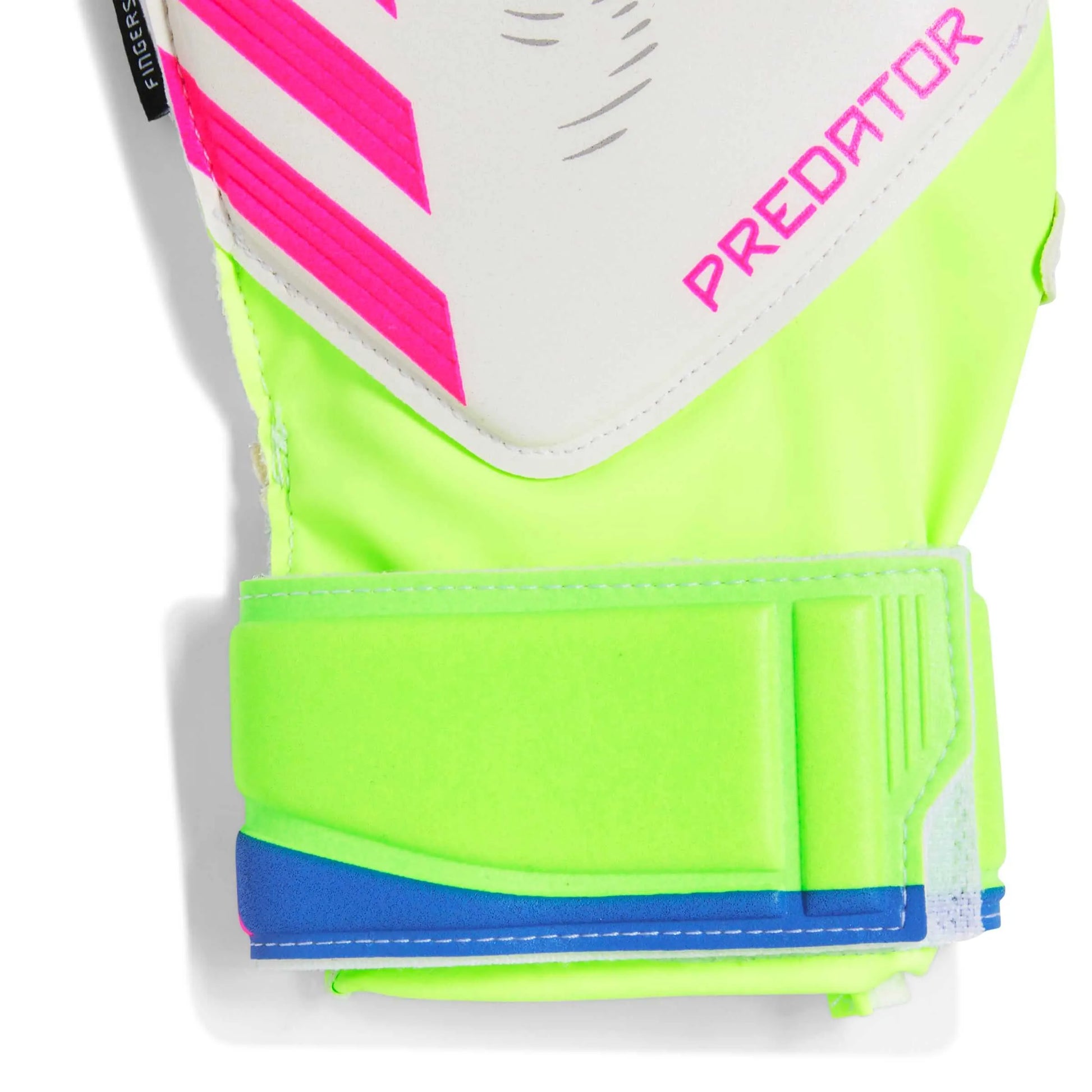 adidas Youth Predator GL Match FS Goalkeeper Gloves Lucid Lemon / White / Lucid Pink (Detail 2)