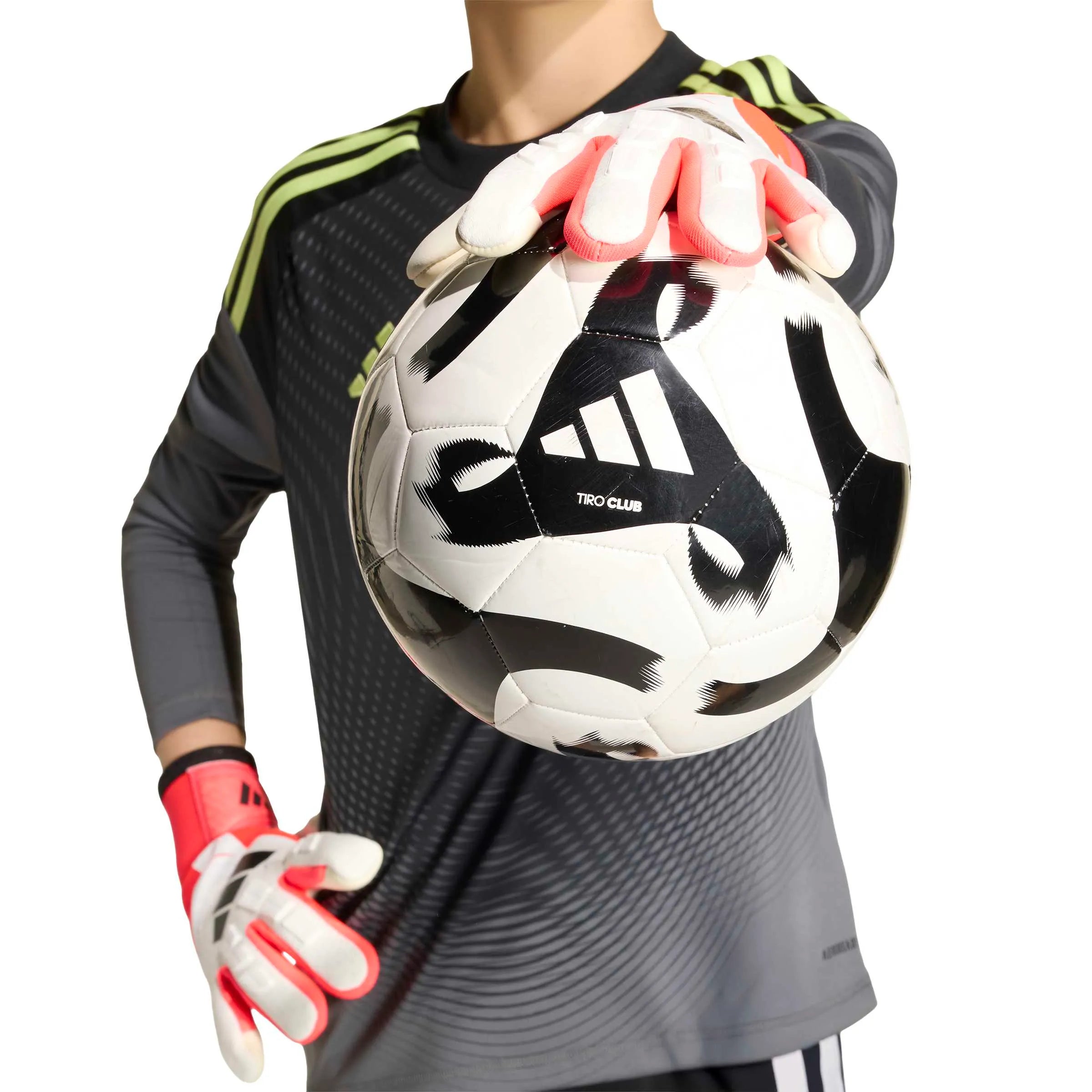 adidas Youth Predator GL Pro Goalkeeper Gloves White / Lucid Red / Black (Model 1)