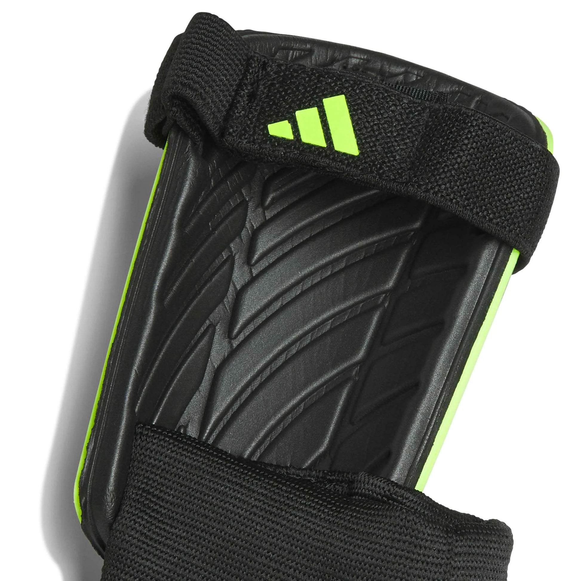 adidas Youth Tiro Match Shin Guards Lucid Lemon / Black (Detail 2)