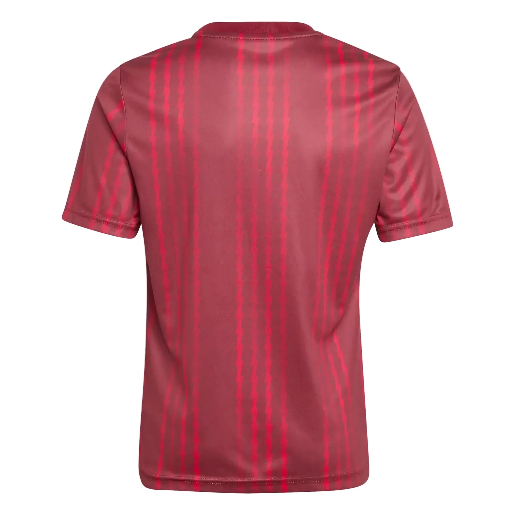 adidas 2025-26 Arsenal Youth Pre-Match Soccer Jersey Team Coll Burgundy 2 / Pure Ruby (Back)