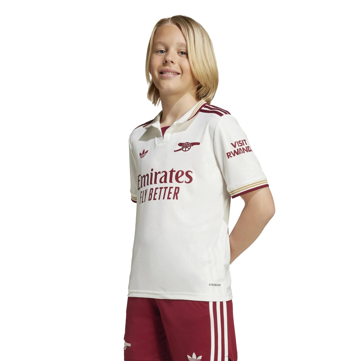 adidas 2025-26 Arsenal Youth Stadium Third Soccer Jersey (Model - Front)