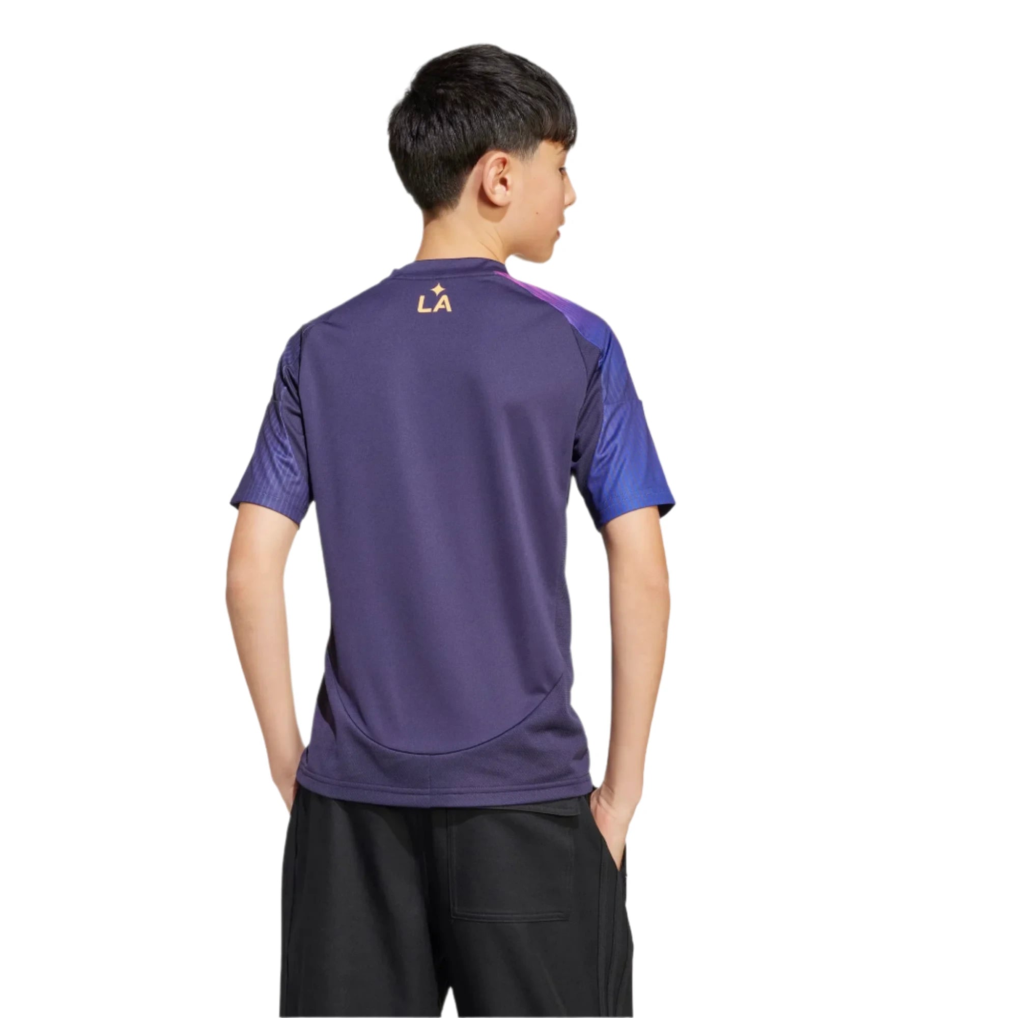 adidas 2025-26 LA Galaxy Youth Stadium Away Jersey (Model - Back)