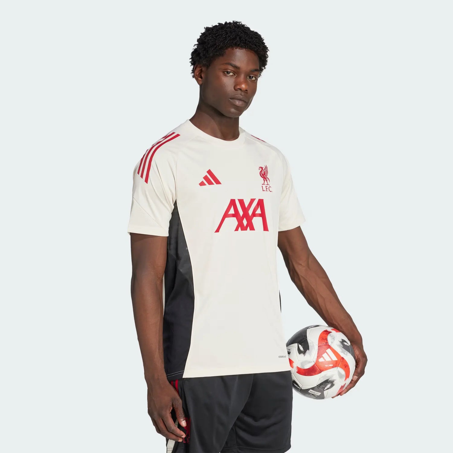 adidas 2025-26 Liverpool Men's Training Soccer Jersey (Model - Side)