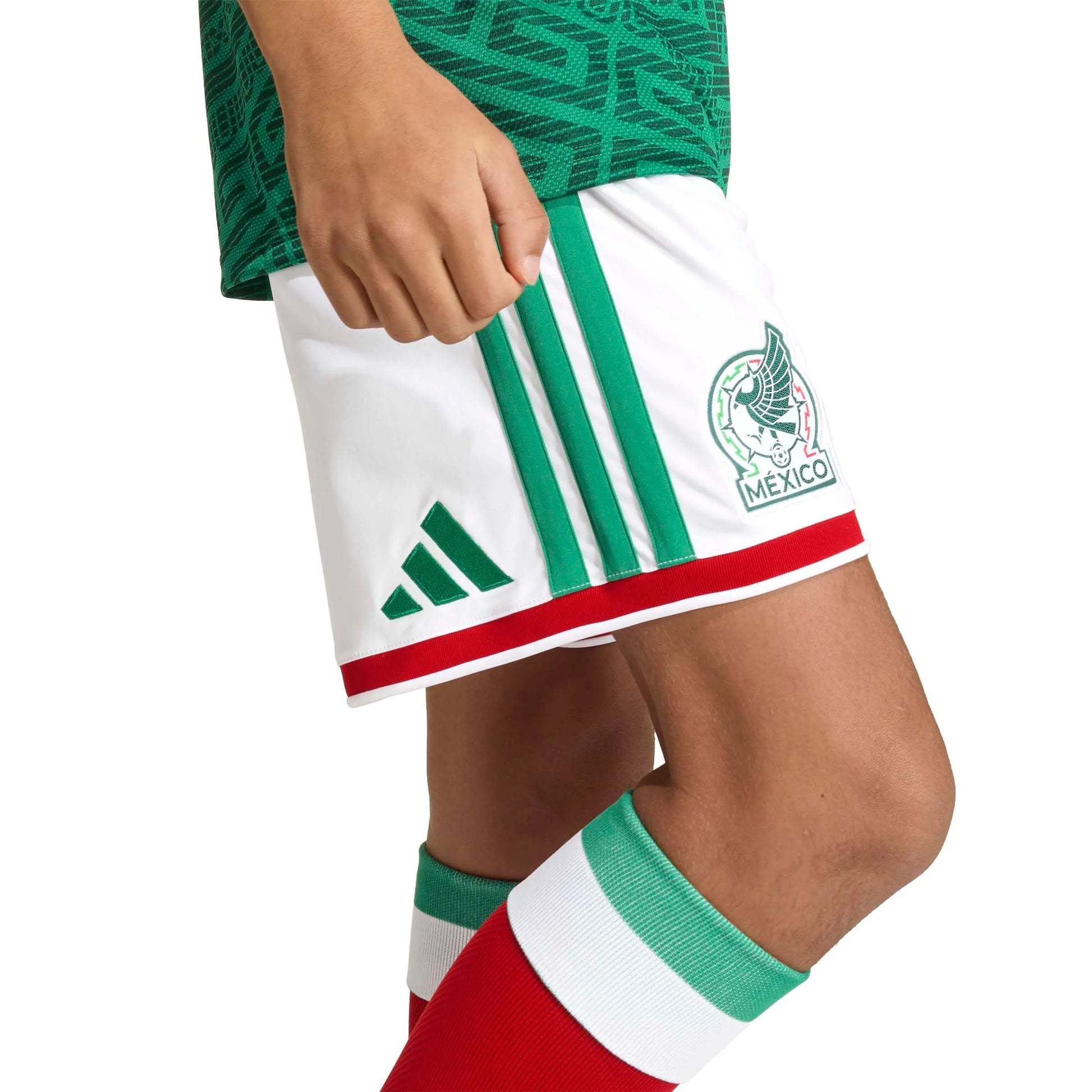 adidas 2026 Mexico Youth Home Shorts (Detail 1)