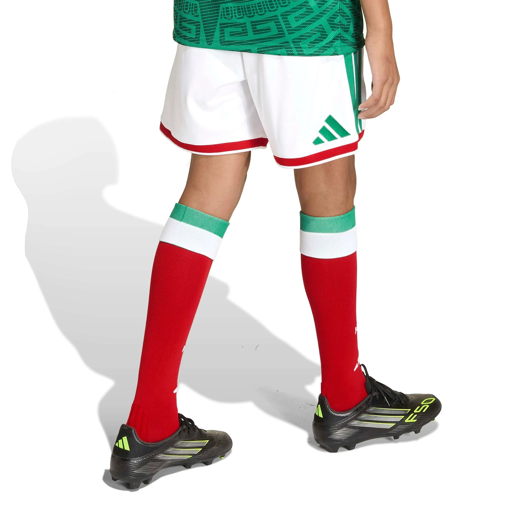adidas 2026 Mexico Youth Home Shorts (Model - Back)