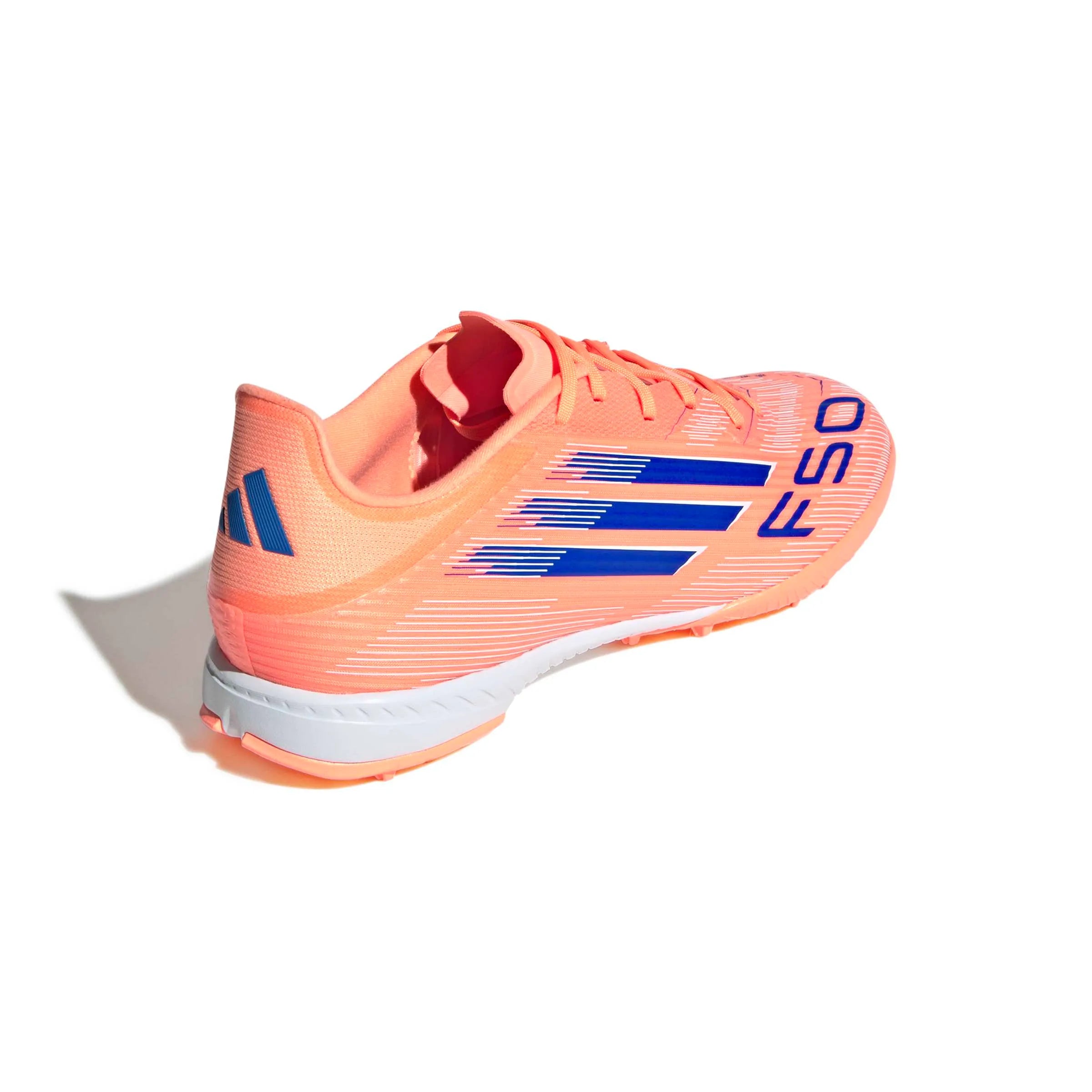 adidas F50 League Turf Soccer Shoes - Coral Blaze Pack (FA25) (Lateral - Back)