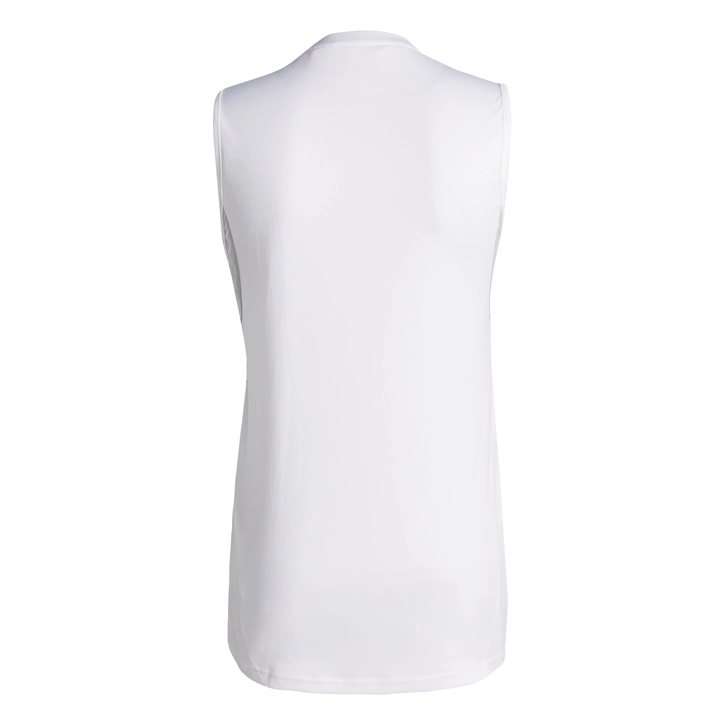adidas Men's Tiro 25 Competition Sleeveless Soccer Jersey White (Back)