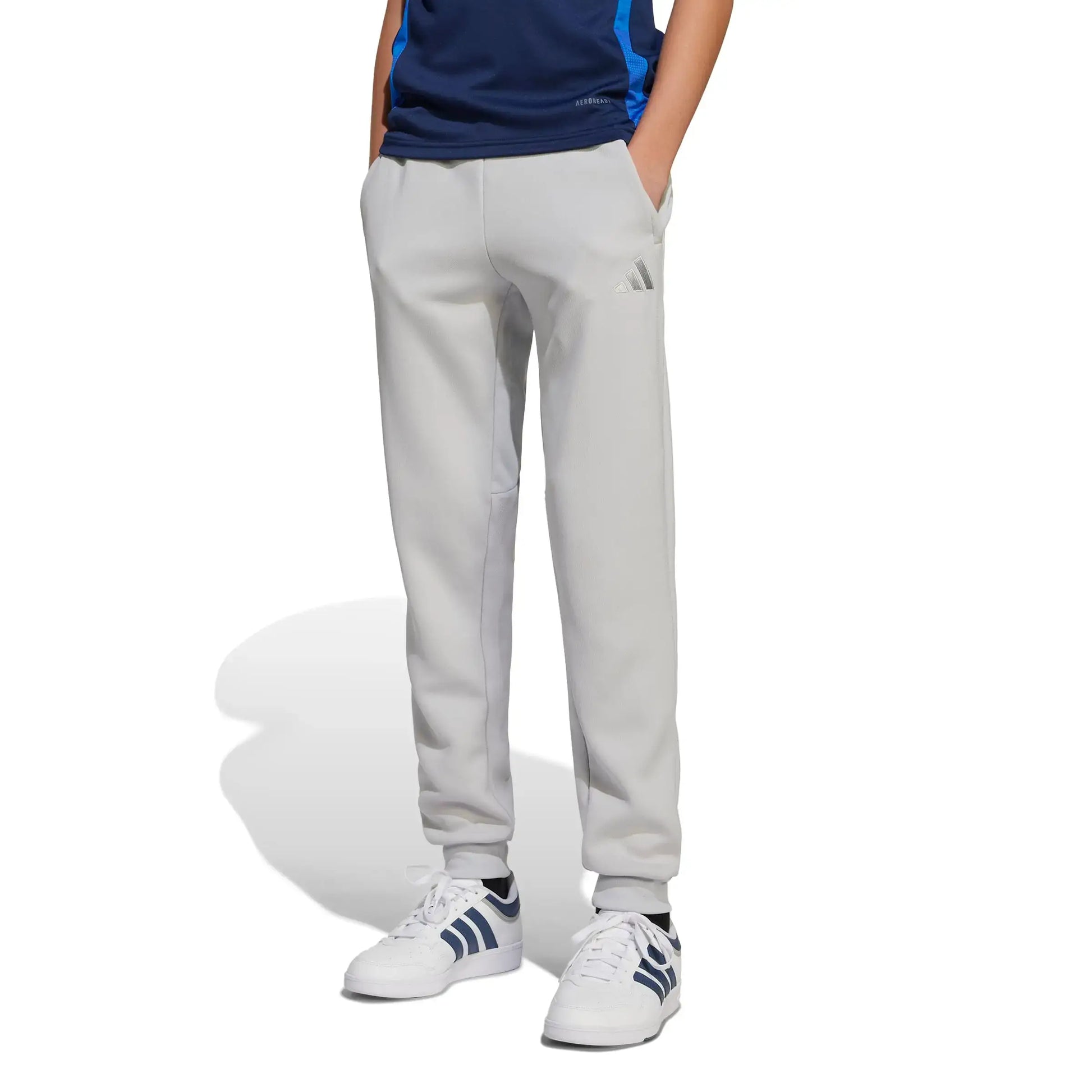 adidas Tiro 25 Youth Pants Grey (Model - Front)
