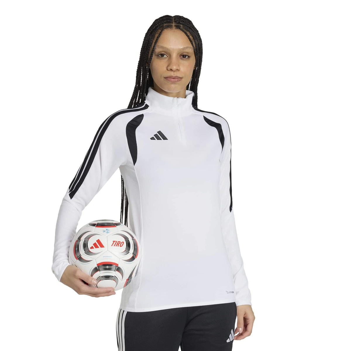 adidas Tiro 26 Women's League Training Top White-Black (Model - Front)