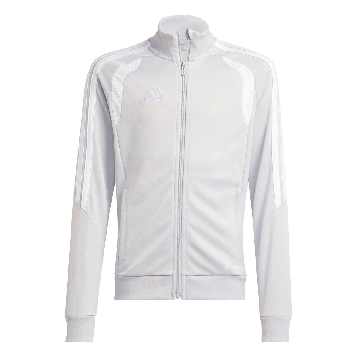 adidas Tiro 26 Youth League Training Jacket Light Grey/White (Front)