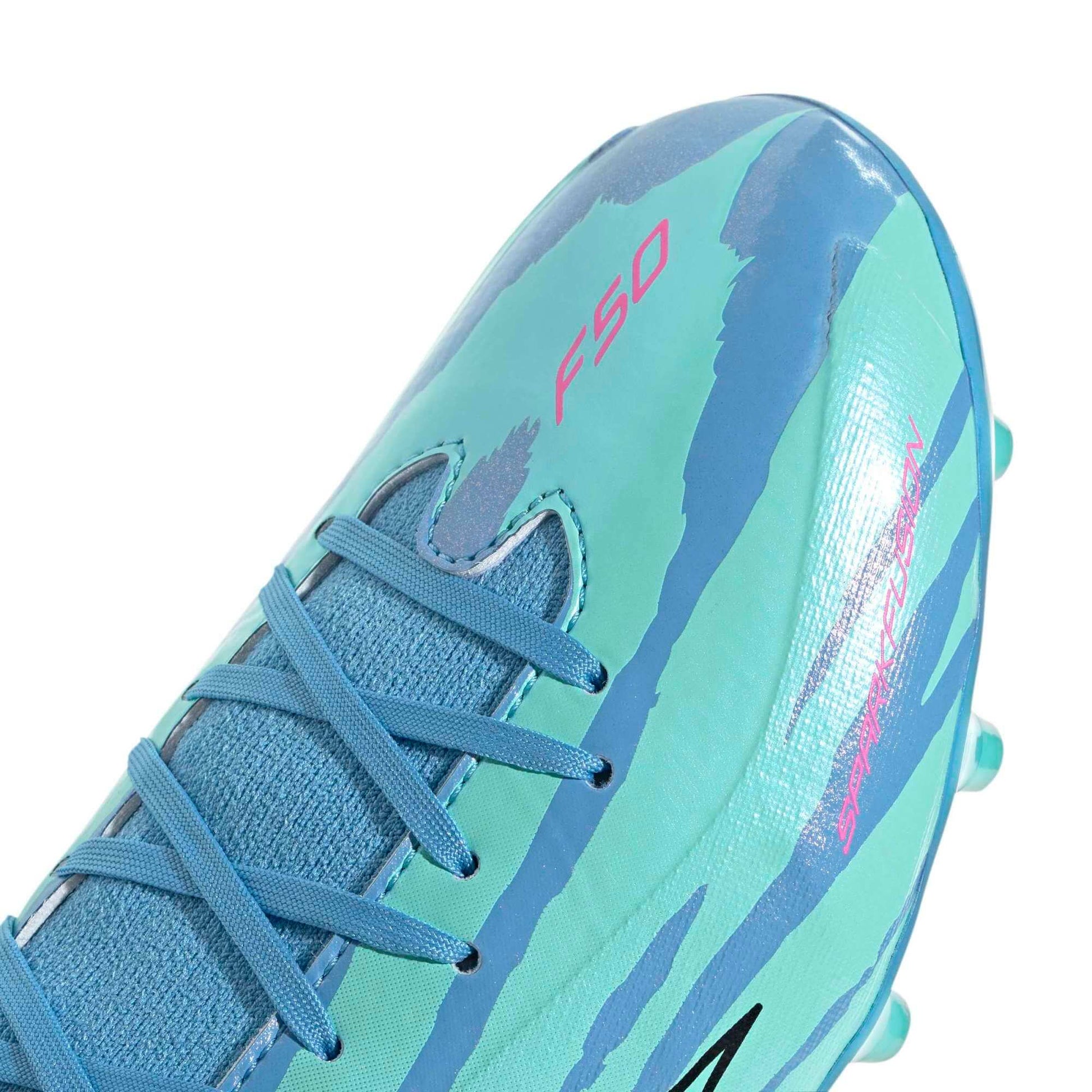 adidas Women's F50 Sparkfusion League Firm-Artificial Soccer Cleats - Trinity Rodman (Detail 1)