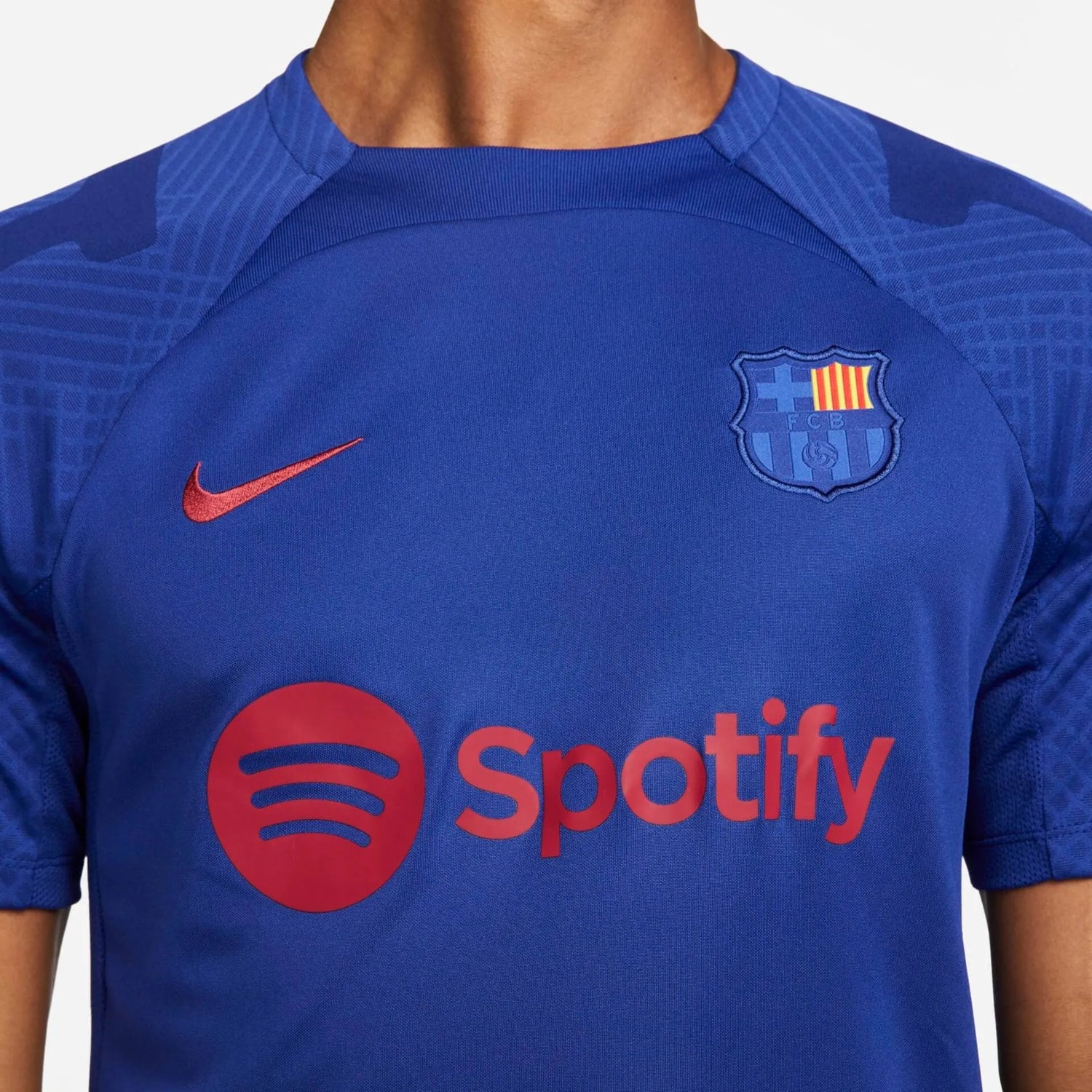 Nike 2022-23 Barcelona Men's Strike Short-Sleeve Top (Detail 1)