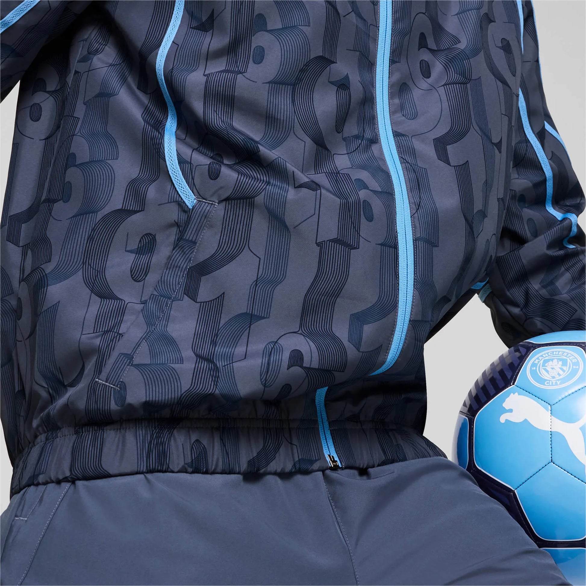 Puma 2024-25 Manchester City Men's Pre-Match Woven Jacket (Detail 2)