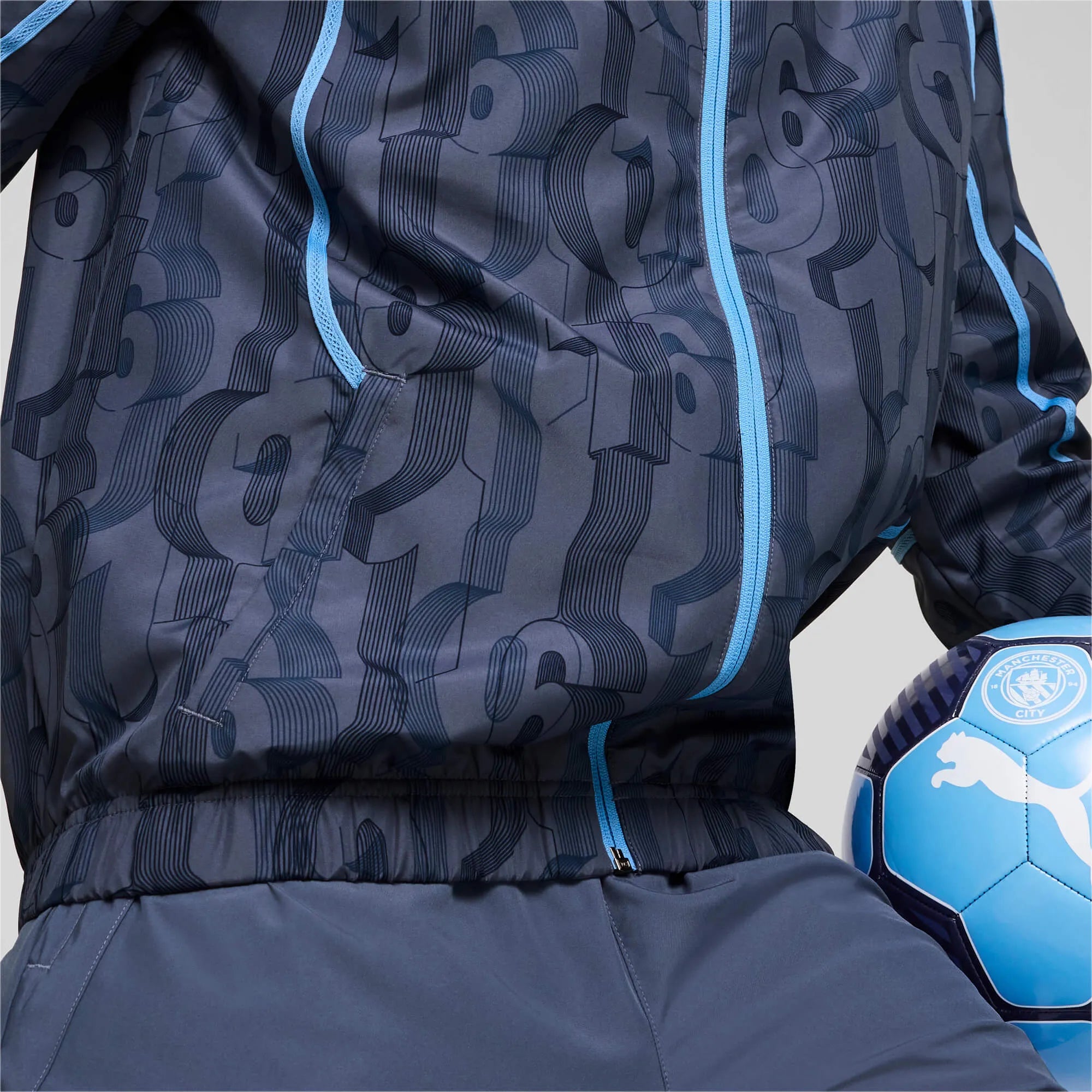 Puma 2024-25 Manchester City Men's Pre-Match Woven Jacket (Detail 2)