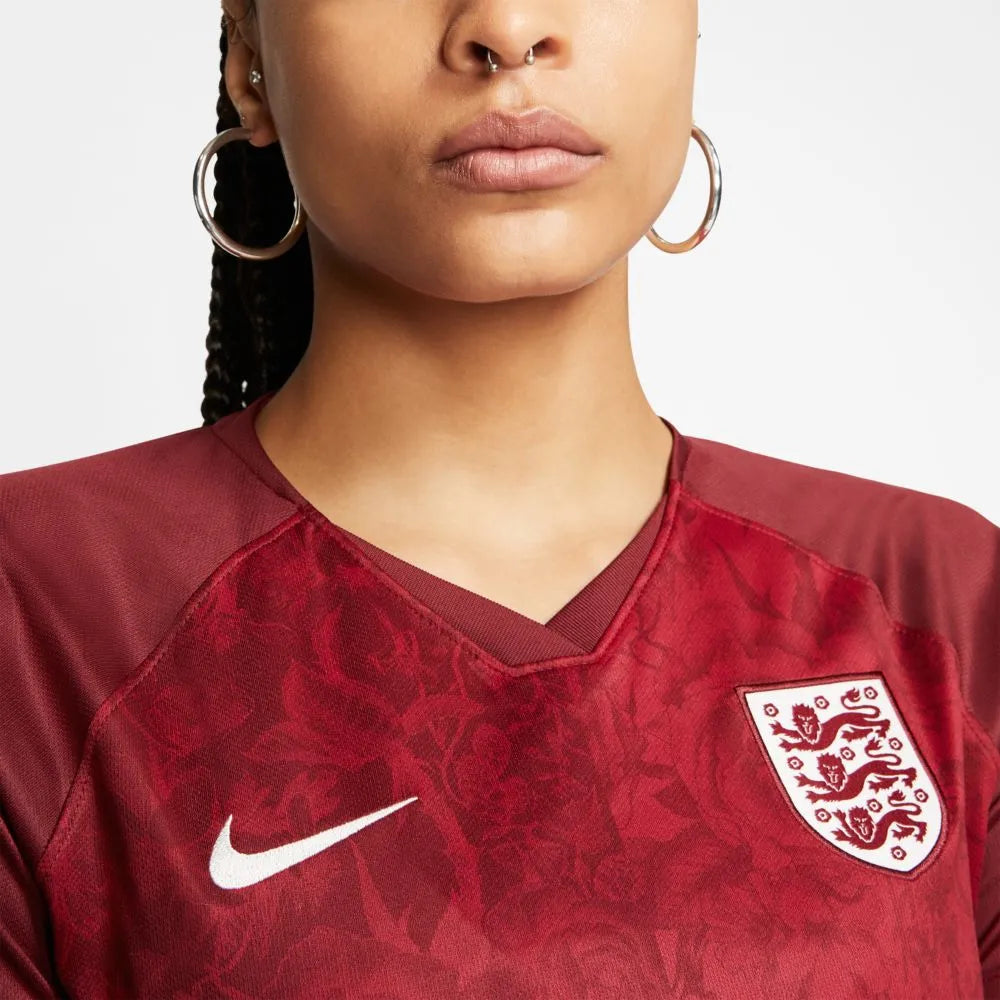 Nike England 2019-20 Women's WC Away Jersey - Red