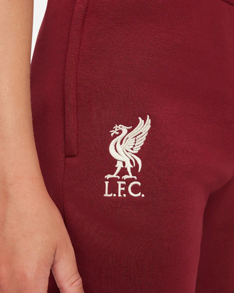 Nike 2021-22 Liverpool Youth Fleece Pants - Team Red (Detail 3)