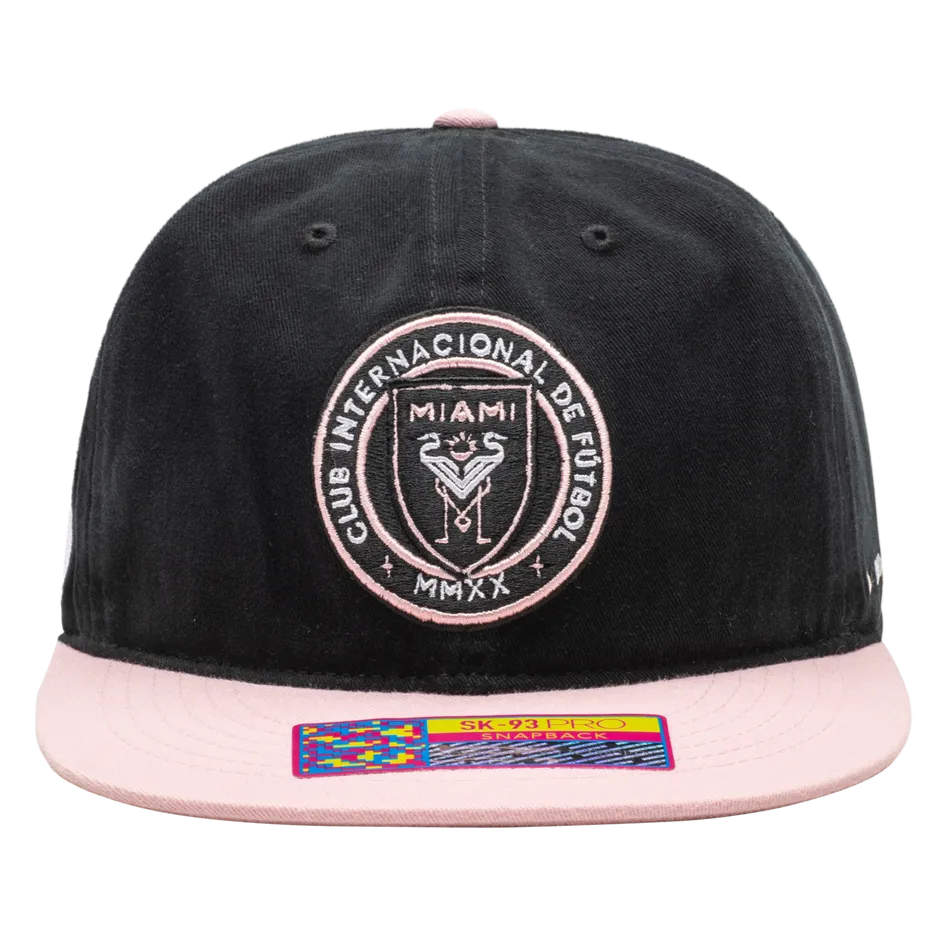 Fan Ink Collection Inter Miami Swingman Snapback Hat (Front)
