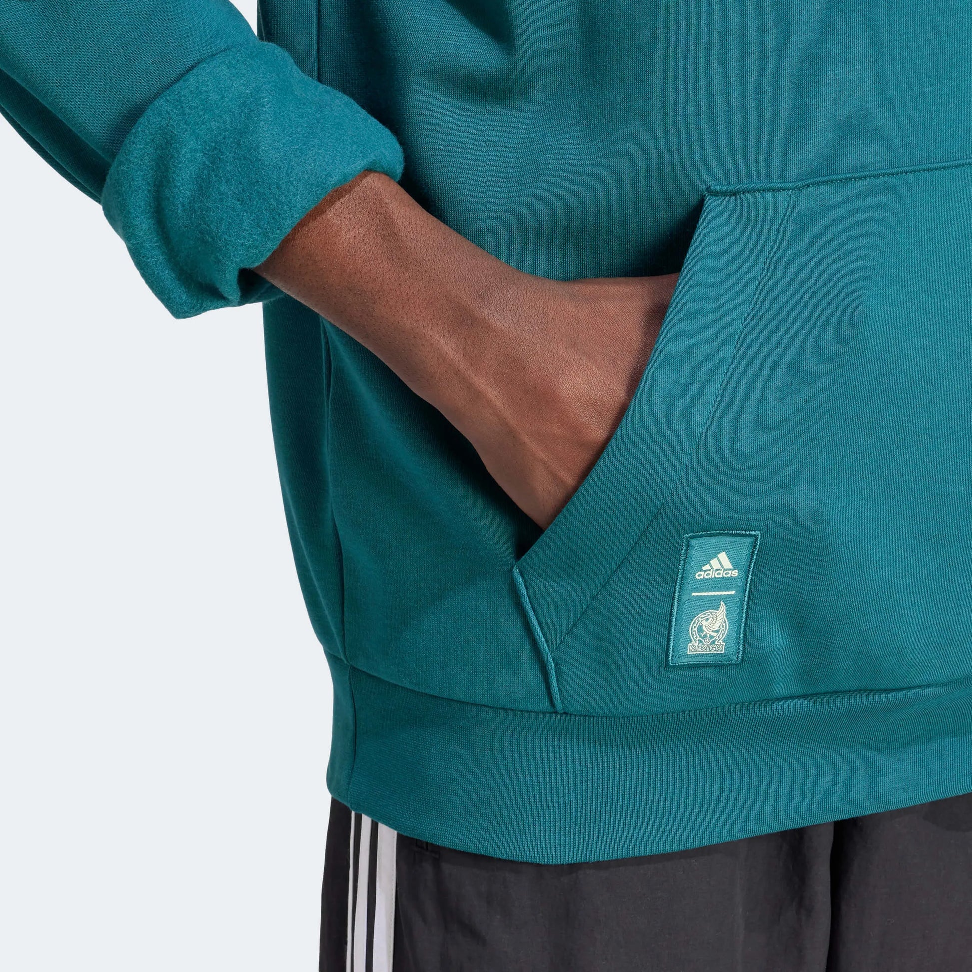 adidas 2023-24 Mexico Men's FMF DNA Hoodie (Detail 2)