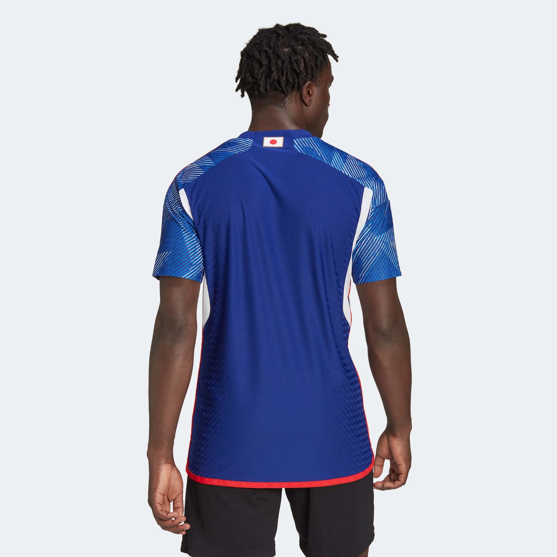 adidas 2022-23 Japan Home Authentic Jersey - Japan Blue (Model - Back)