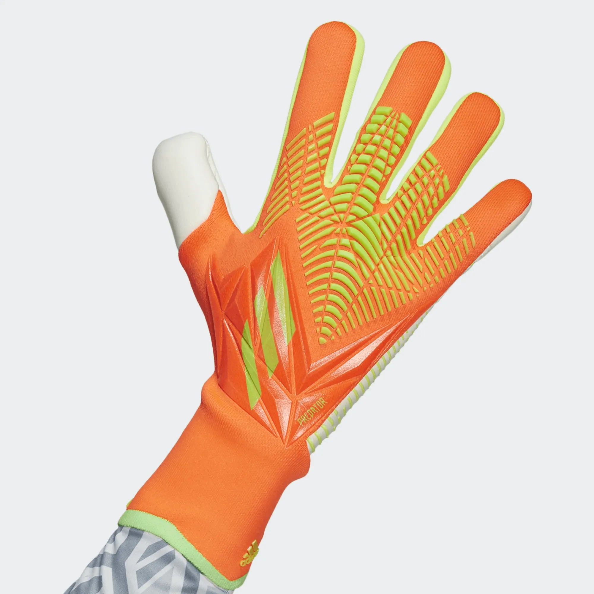 adidas Predator Edge GL Pro Goalkeeper Gloves - Solar Red-Solar Green (Single - Outer)
