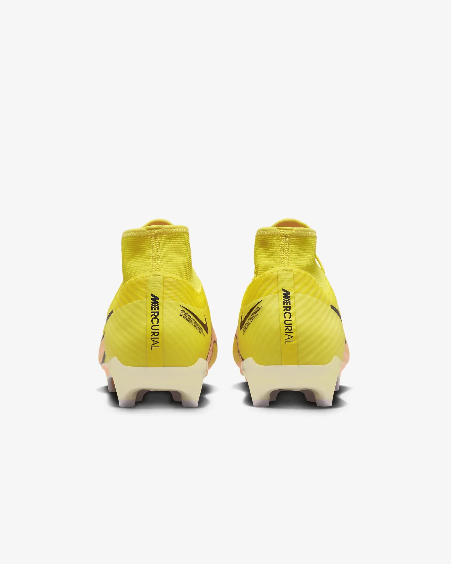 Nike Zoom Superfly 9 Academy FG-MG - Yellow Strike-Sunset Glow (Pair - Back)