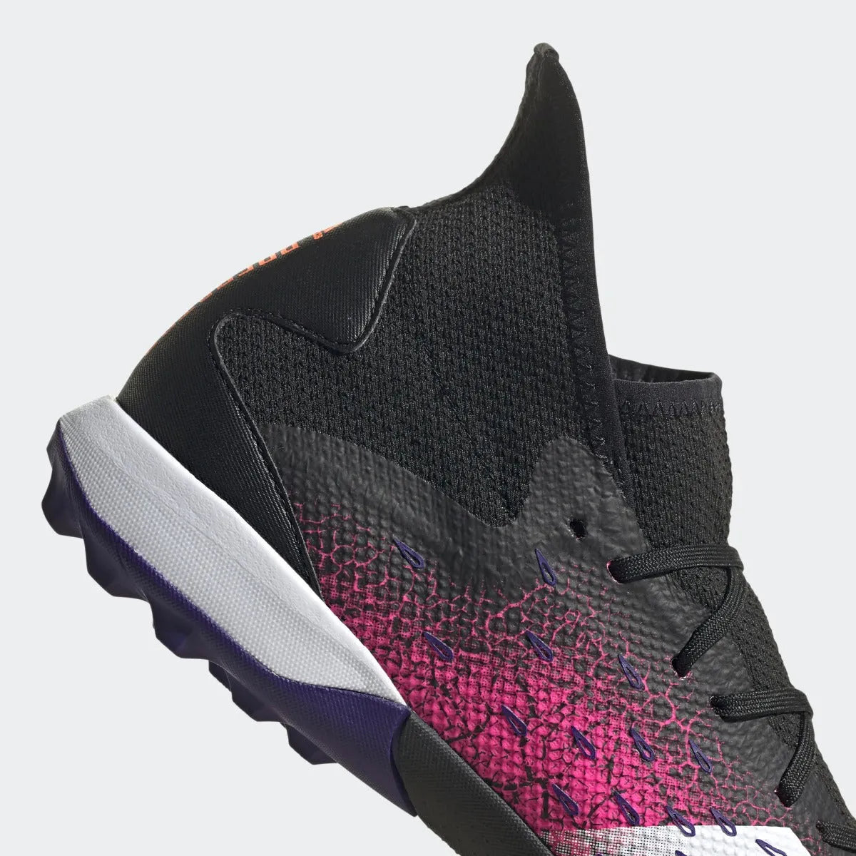 Adidas Predator Freak .3 Turf Soccer Shoes TF - Black-Pink-Purple