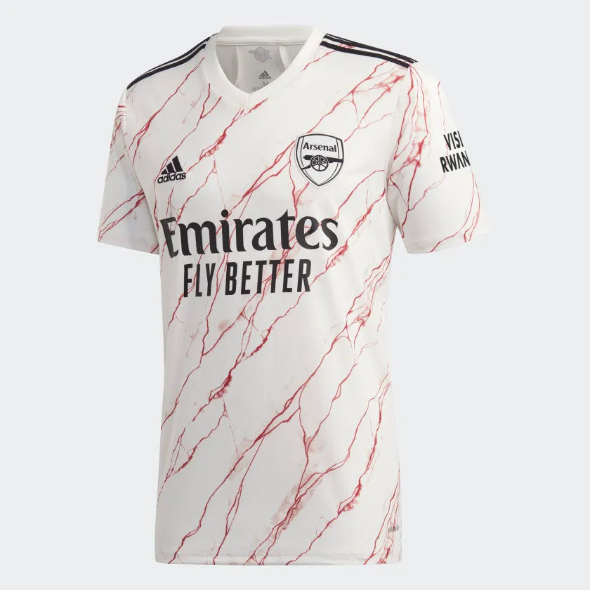 Adidas 2020-21 Arsenal Away Jersey - White-Black-Red