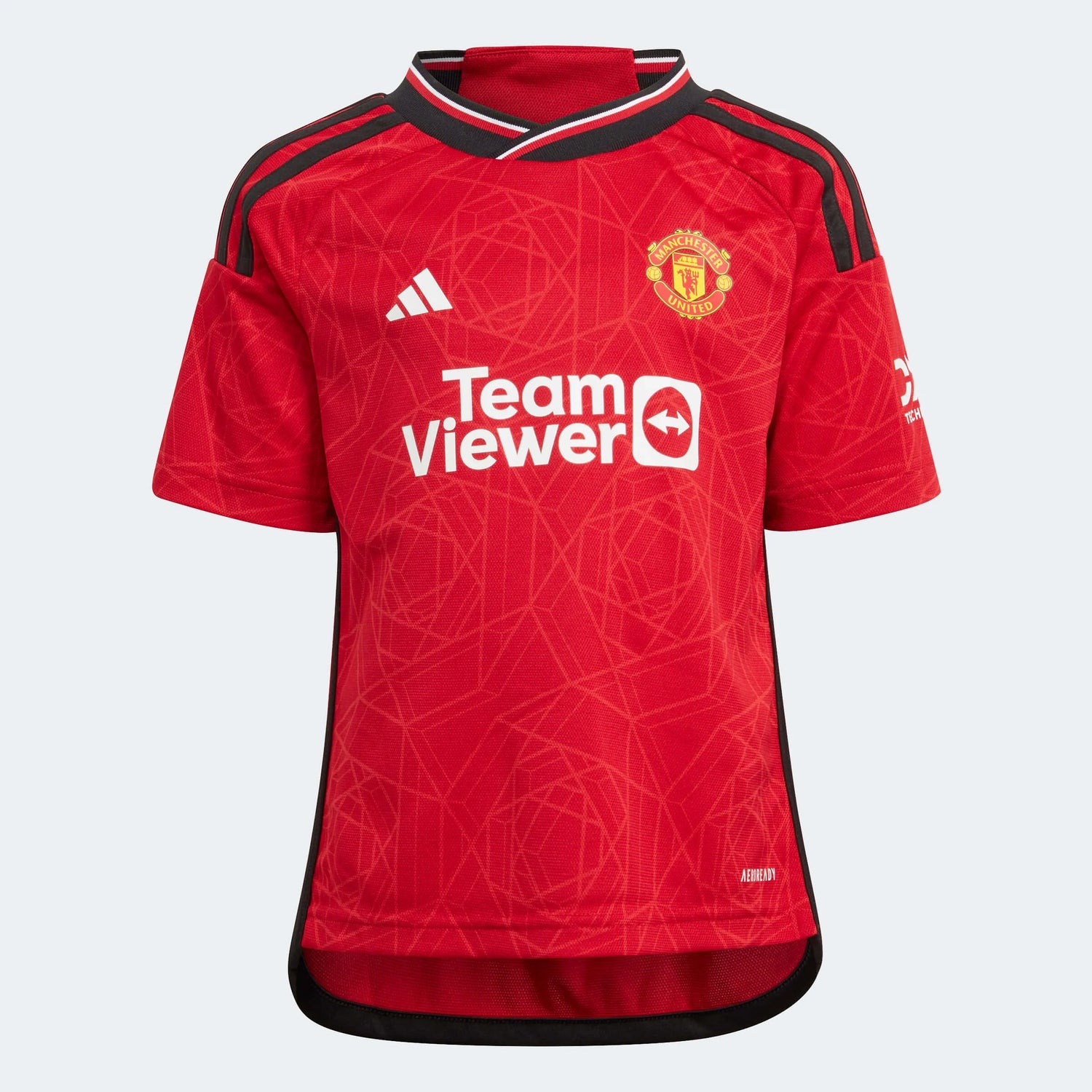 adidas 2023-24 Manchester United Toddlers Home Mini Kit (Jersey - Front)