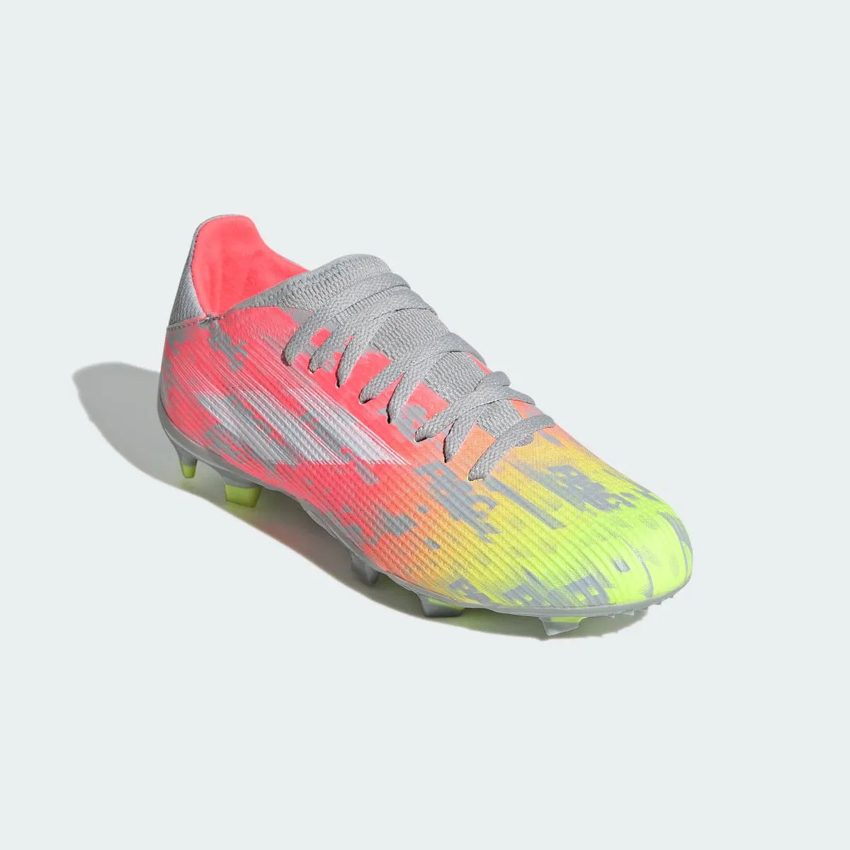 Adidas JR X Speedflow .3 FG - Clear Onix-White-Solar Yellow (Diagonal 1)