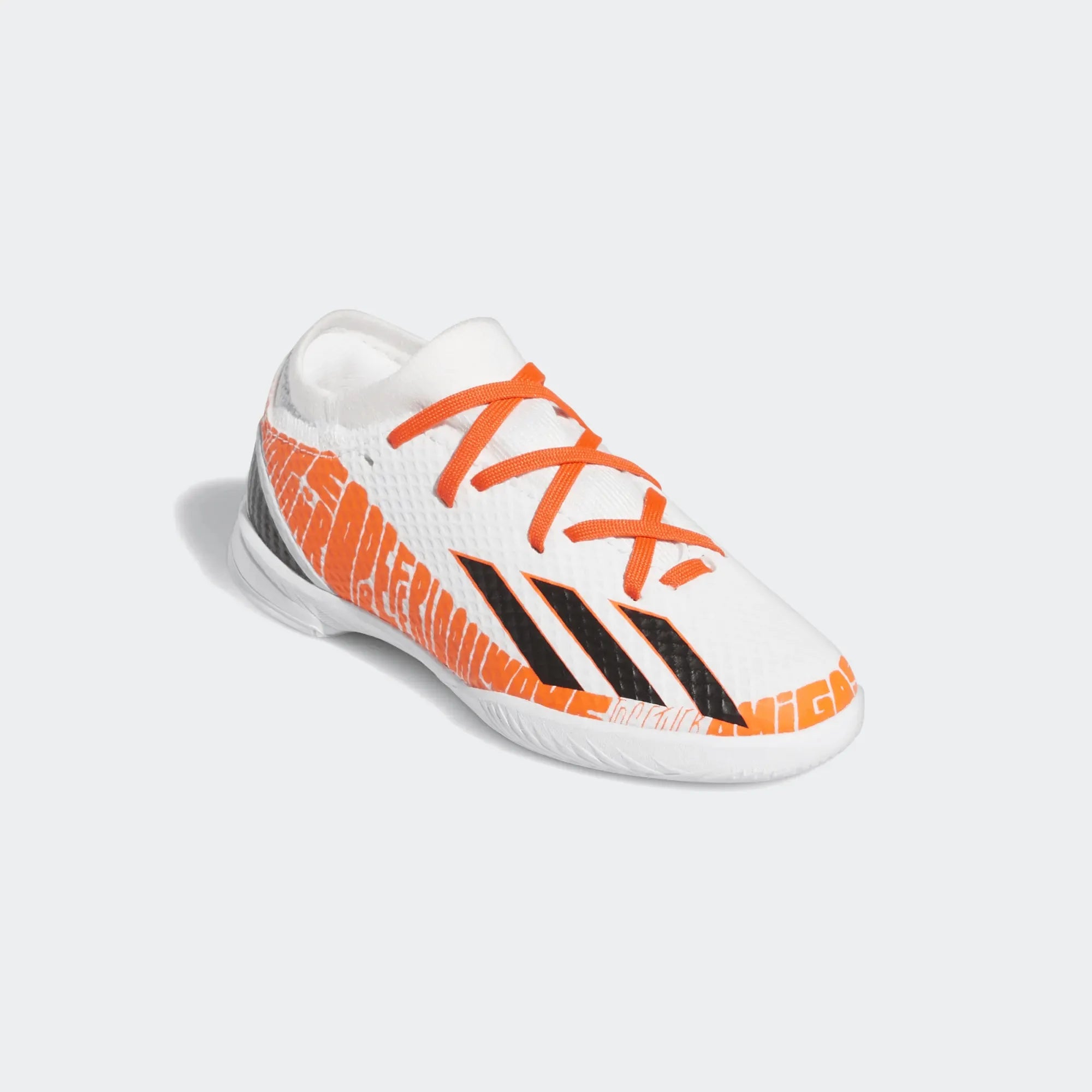 adidas JR X SpeedPortal Messi .3 Indoor - White-Black-Solar Red (Diagonal 1)