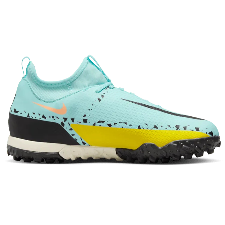 Nike JR Phantom GT2 Academy DF Turf Glacier Ice-Black Yellow (Side 2)