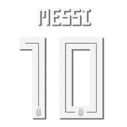 Argentina 2018 Away Messi #10 Jersey Name Set