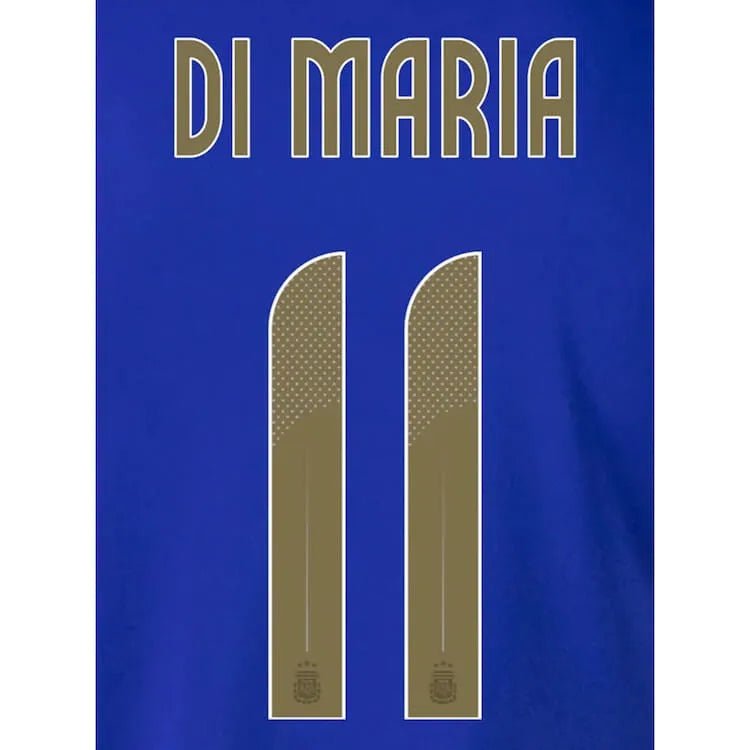 Argentina 2024 25 Away Di Maria #11 Jersey Name Set (Back)