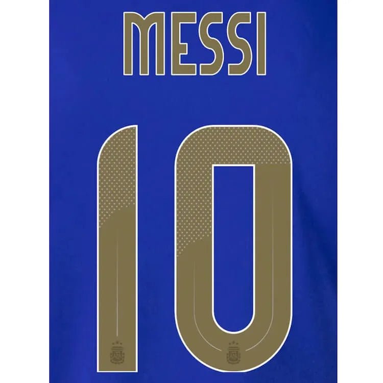 Argentina 2024/25 Away Messi #10 Youth Jersey Name Set (Back)