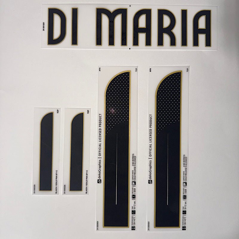 Argentina 2024/25 Home  Di Maria #11 Youth Jersey Name Set